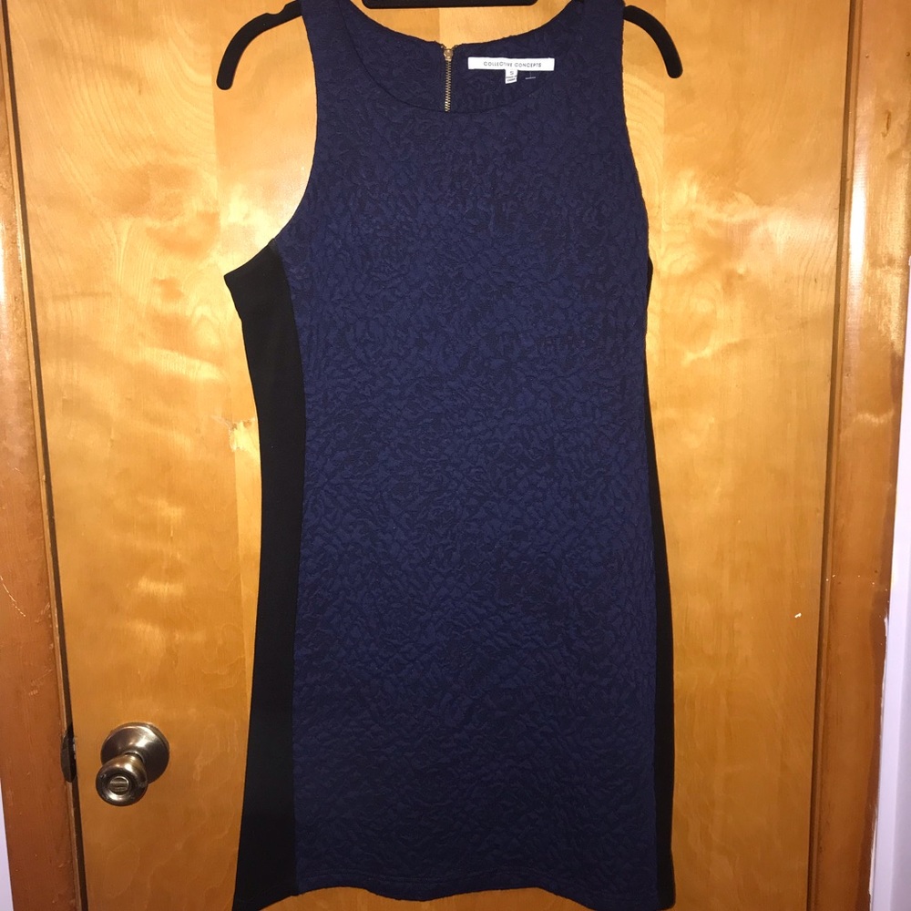 Navy & Black Bodycon dress